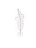 relaxdays 2 x Rankgitter "Blatt" in Braun - (B)30 x (H)100 cm