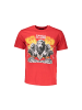 cavalli CLASS Rotes Baumwoll-T-Shirt