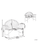 Beliani Gartenbank CAVINIA in Rosa - (W) 125 x (H) 97 x (L) 46 cm
