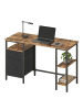 VASAGLE Computertisch Barnet in Braun-Schwarz - (B)127 x (H)76 x (T)50 cm