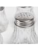 relaxdays 10x Salz- und Pfefferstreuer in Transparent/ Silber - 50 ml