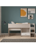 CALICOSY Kombibett NANO in Helles Holz - (W) 120,9  x (H) 103,3  x (L) 204,5  cm