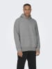 ONLY & SONS Kapuzenpullover in Light Grey Melange