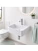 relaxdays Waschbecken in Weiß - (B)37 x (H)11 x (T)27 cm