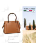Toscanto Leder Schultertasche Toscanto Tasche tan, hellbraun ca. 37cm