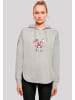 F4NT4STIC Oversized Hoodie Niedlicher Hase mit Schleife in grau