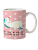 Mr. & Mrs. Panda Kinderpott Einhorn Schnuller mit Spruch in Rot Pastell