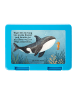 Mr. & Mrs. Panda Lunchbox Orca Design mit Spruch in Weiß