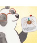 Mr. & Mrs. Panda Tisch-Untersetzer Spinne Agathe Party mit Spruch in Weiß