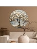 OnlyWow Rundes Wandbild Goldfarben