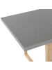 Beliani Gartentisch ORIA in Grau/Braun - (W) 90 x (H) 75 x (L) 180 cm