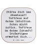 Mr. & Mrs. Panda Untersetzer Spruch Tapferkeit und Intuition mit... in Weiß