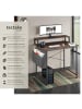 tectake Schreibtisch Thornton 120 x 60 x 110 cm, Industrial Holz dunkel, rustikal