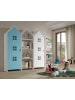 58 aufm Kessel REGALSCHRANK Set Kania 173x37x171 MDF Weiß /Bunt