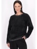 Usha Damen Pullover in Schwarz Wollweiss