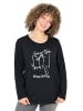 Ulla Popken Longsleeve in schwarz