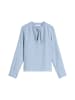 Marc O'Polo Crinkle-Streifenbluse A-Shape in Blau