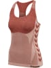 Hummel Hummel Top Hmlclea Yoga Damen Atmungsaktiv Schnelltrocknend Nahtlosen in WITHERED ROSE/ROSE TAN MELANGE