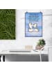 Mr. & Mrs. Panda Poster Pinguine trösten Design mit Spruch in Weiß