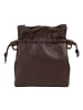 Umhängetasche Leder 18 cm brown
