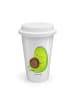 Mr. & Mrs. Panda ToGo Kaffeebecher Avocado Pfeifen ohne Spruch in Weiß