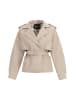 faina Jacke Aus Lederimitat in Creme