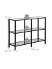 relaxdays Konsolentisch in Schwarz - (B)100 x (H)73 x (T)30 cm