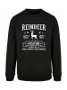 F4NT4STIC Sweatshirt Reindeer Aviation Retro Weihnachten Sign in schwarz