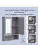 VASAGLE Badezimmerschrank Siren in Grau - (B)56.5 x (H)58.5 x (T)13 cm