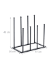 relaxdays Stiefelhalter in Schwarz - (B)41 x (H)45 x (T)25 cm