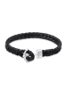 KUZZOI Armband 925 Sterling Silber Anker in Schwarz