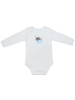 Schlummersack Bio Baby-Bodys langarm 3er-Pack in Hellblau-Rot