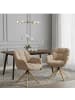DUBI Möbel 2er-Set: Drehstuhl Mika-Nea in Beige - (B)65 x (H)81 x  (T)66 cm