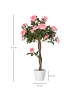 Outsunny künstliche Pflanzen-18L x 18B x 90H cm-Rosa