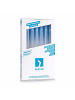 HÅLM 6er Set Trinkhalm: "Motivationssprüche" Glas-Strohhalme in Transparent - 20 cm