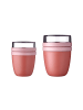 2-tlg. Lunchpot mini + regular Ellipse in Vivid Mauve