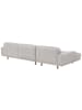 58 aufm Kessel SOFA mit Longchair links Kattryna Flachgewebe silber