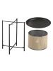 en.casa Beistelltisch Beaumont in Beige (H)45cm (D)35cm