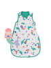 Schlummersack Babyschlafsack, 1.0 TOG in Weiß-Türkis