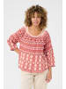 Cream Langarm - Hemd CRTiah Loose fit in Ethnic Geometric Pale