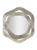 Mauro Ferretti Silberner Metall-Wandspiegel 66x6x75 cm.