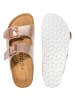 Palado Pantoletten Korfu Metallic in Champagner-Rose