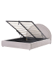 Beliani 2-tlg Doppelbett MOUZON in Beige/Grau
