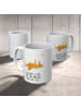 Mr. & Mrs. Panda Becher Fuchs Sterne mit Spruch in Weiß