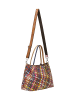 IZIA Women Tote Bag in Brown Multicolor