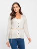 Heine 2-in-1-Strickjacke in ecru