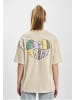DEF Shirt "T-Shirt Heart" in Beige