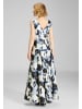 SWING Abendkleid in ecru marine - 0001