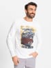 WITT WEIDEN Langarmshirt in weiß-bedruckt