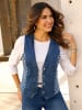 Sieh an! Jeans-Weste in blue-stone-washed